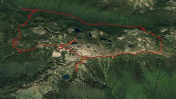 0_GEarth 21.5 miles total, 4950 feet elevation gain. 21 bear sightings, including 3 mothers with 1 or 2 cubs, and two bears in the water.